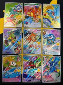 Pokemon 2026 First Partner Illustration Collection Series 1 Promos Set 9 Cards - Image 1