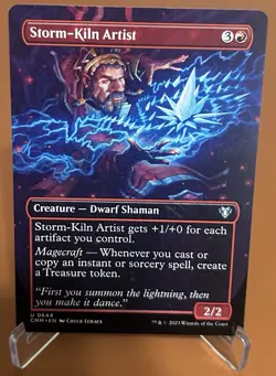 Storm-Kiln Artist (Borderless) Commander Masters Regular - Image 1