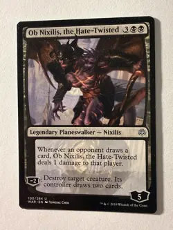 MTG Ob Nixilis, the Hate-Twisted (100/330) War of the Spark LP - Image 1