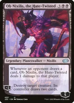NM Ob Nixilis, the Hate-Twisted, MTG, Jumpstart 2022, Magic the Gathering, 450 - Image 1