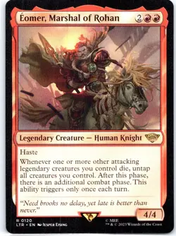 #120 Eomer, Marshal of Rohan Universes Beyond LOTR Tales of Middle-earth Rare - Image 1