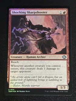 MTG Tarkir: Dragonstorm Shocking Sharpshooter Foil 0121 NM - Image 1