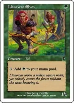 Llanowar Elves x4 7th MtG NM - Image 1
