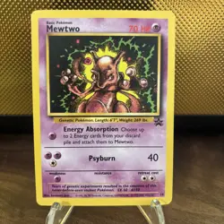 Pokemon Mewtwo Black Star Promo WOTC #14 HP 1999 - Image 1