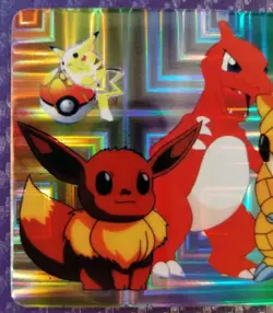 Pocket Monsters Anime Collection Bandai Carddass Holo 1998 Eevee Sandshrew - Image 3