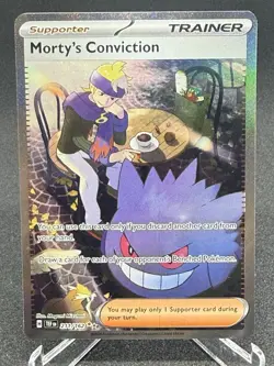 Pokemon TCG Morty's Conviction SAR 211/162 Temporal Forces Nm/m - Image 1
