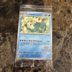 Pokemon 2024 Illustration Contest Promos SEALED 3-Pack Pikachu 214 Feraligatr - Image 1
