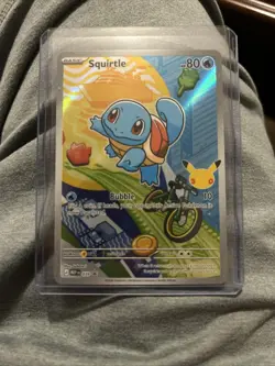 First Partner Illustration Squirtle Promo Full Art Holo 037 Pokemon TCG - Image 1