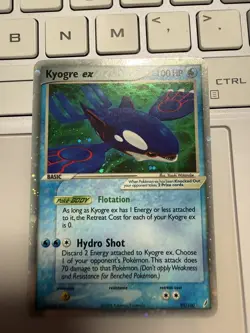 Kyogre ex 95/100 EX Crystal Guardians Ultra Rare Holo Pokemon TCG - Image 1