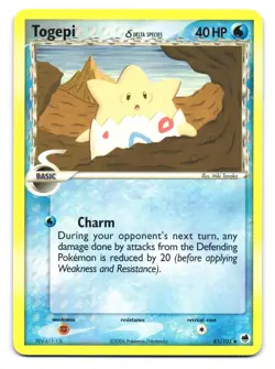 Togepi 41/101 Uncommon Dragon Frontiers Pokemon NM - Image 1