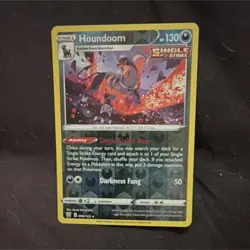 Pokemon Houndoom Single Strike Holo Rare Swsh05 Battle Styles 096/163 Reverse H… - Image 1