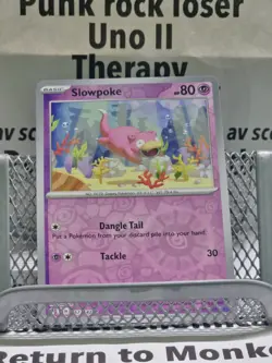 Pokemon Slowpoke Reverse Holo Common SV07: Stellar Crown 057/142 NM - Image 1