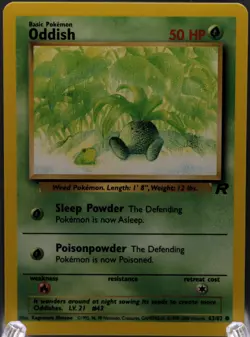 Pokemon TCG Team Rocket Set ODDISH 63/82 MINT - Image 1