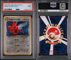 Dark Scizor Pokemon 2001 Holo Vintage Neo 4 Destiny Japanese No. 212 PSA Mint 9 - Image 1