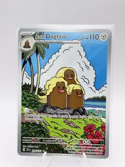 Pokemon Alolan Dugtrio 208/191 Sv08: Surging Sparks Illustration Rare Holo 110 … - Image 1