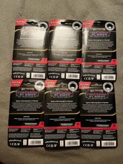 6x Pokemon TCG Phantasmal Flames Checklane Blisters Pack Factory Sealed - Image 2