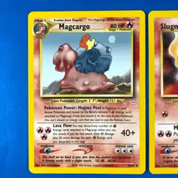 Slugma 53/64 & Magcargo 33/64 Neo Revelation LOT Vtg Pokemon TCG - Image 2