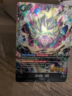 SR Super Rare Broly Movie Dragon Ball Fusion World Legends Stamped Card DBZ Foil - Image 3