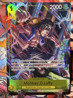 MONKEY D LUFFY - One Piece OP10-111 - AA Alt Art Rare - Royal Blood - Image 1