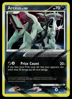Pokemon Card - Arceus 2009 Arceus AR1 Holo Rare - Image 1