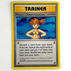 Misty’s Determination 80/108 Pokemon Card XY Evolutions Trainer Supporter LP - Image 1