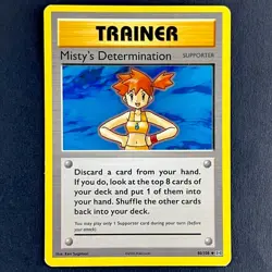 Misty’s Determination 80/108 Pokemon Card XY Evolutions Trainer Supporter LP - Image 4