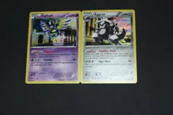 Pokemon Card Lot EX-LP Holo Rare Sigilyph & Aggron Dragons Exalted - Image 1