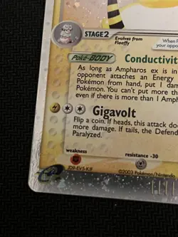 Pokemon Ampharos ex Holo Dragon 89/97 2003 Card LP / ~NM - Image 5