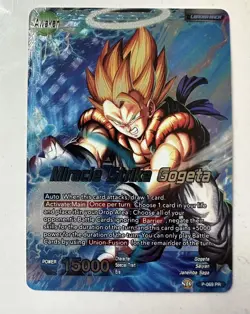 Dragon Ball Z Promo Card Miracle Strike Gogeta Vegeta Son Guku P-069 PR New - Image 1