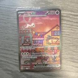 Pokemon Mew ex 053 Scarlet & Violet Promo Full Art Holo 180 HP Card 2023 - Image 1