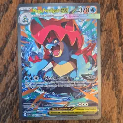 Pokemon Mega Feraligatr EX 274/217 Holo ASC EN 370 HP 200+ Mega Evolution Card - Image 1