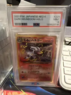 PSA 9 Houndoom No. 229 Neo Destiny 4 Japanese Vintage Old Back Pokemon Card - Image 4
