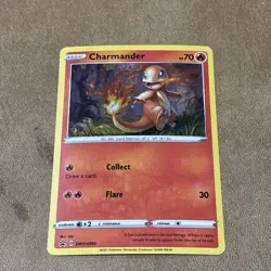 Charmander SWSH092 Black Star Promo Cosmos Swirl Holo Rare Pokemon TCG Card - Image 1