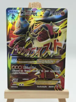 Pokemon Card - M Lucario EX 55a/111 Furious Fists Full Art Ultra Rare Holo - Image 1