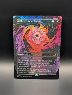 MTG - Archenemy's Charm - FOIL BORDERLESS - Instant - EOE #307 - Rare - Image 1
