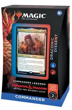 MTG Commander Legends Battle for Baldurs Gate DRACONIC DISSENT Factory Sealed - Image 1