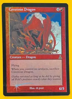 MTG COVETOUS DRAGON (Foil) Urza's Destiny (OldManMTG 002-786) - Image 1