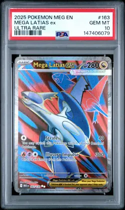 2025 POKEMON MEG EN-MEGA EVOLUTION ULTRA RARE #163 MEGA LATIAS EX PSA 10 - Image 1