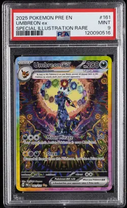 2025 POKEMON PRE EN-PRISMATIC EVOLUTIONS #161 UMBREON EX PSA 9 - Image 1