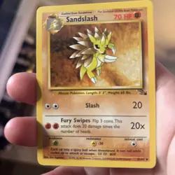 Sandslash 41/62 Fossil Pokemon TCG LP / NM - Image 1