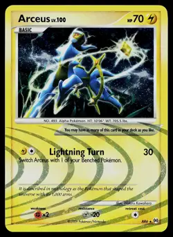 Pokemon Card - Arceus 2009 Arceus AR6 Holo Rare - Image 1