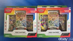 Pokemon TCG First Partner Illustration Collection Box Series 1 (LOT OF 2 SEALED) - Image 1