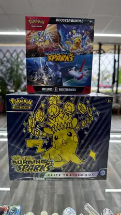Pokemon TCG Surging Sparks ETB And Booster Bundle Both Brand New Sealed. - Image 1