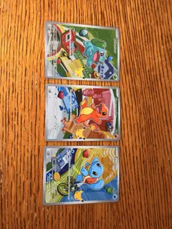 Pokemon TCG First Partner Illustration Collection Series 1 GEN 1 Starters - Image 1
