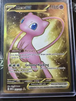 Mew ex 193/165 SIR, Scarlet & Violet 151, Full Art Gold Holo, Pokemon TCG, NM - Image 1