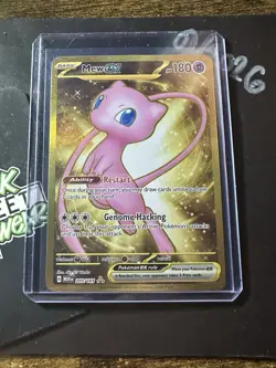 Mew ex 193/165 SIR, Scarlet & Violet 151, Full Art Gold Holo, Pokemon TCG, NM - Image 3