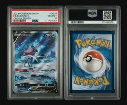 PSA 10 Suicune V GG38 Full Art Crown Zenith Pokemon - Image 3