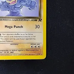 Pokemon TCG Dark Machamp Team Rocket 27/82 1st Edition Non Holo Rare MP - Image 4