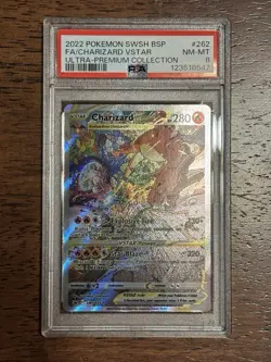 Pokemon Charizard VSTAR SWSH262 PSA 8 Near Mint Black Star Promo - Image 1