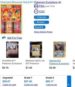 Charizard Evolutions Reverse Holo 2016 11/108 Holo Rare Pokemon TCG - Image 3